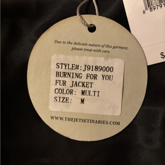 The Jetset Diaries Elegant short calico genuine fox patchwork fur & leather coat - Picture 9 of 16